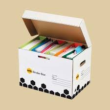 Stationery cardboard boxes